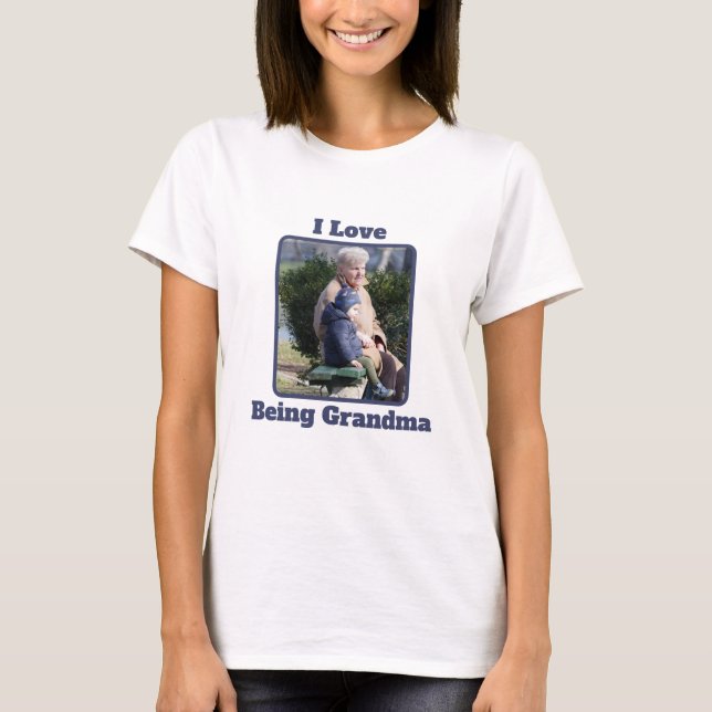 Camiseta Personalizada com Foto e Texto para Avó (Frente)