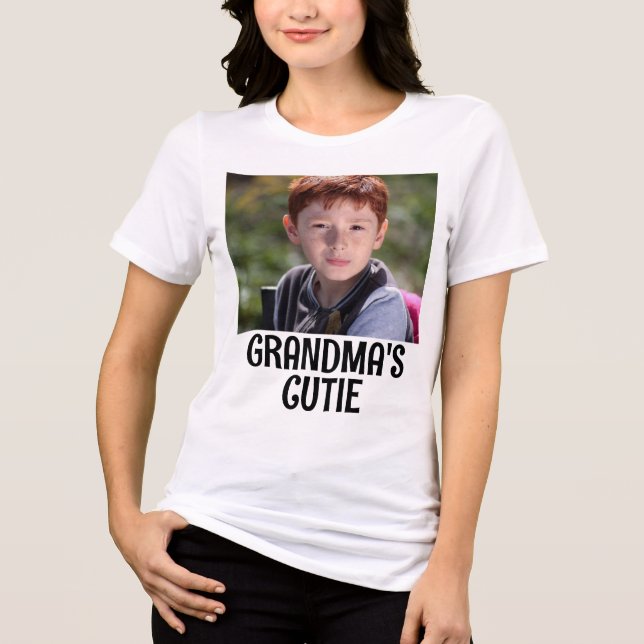 CAMISETA PERSONALIZADA COM FOTO PARA AVÓ (Frente)
