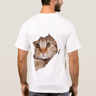 Camiseta Personalizada com Gato Tabby Fofinho Espi