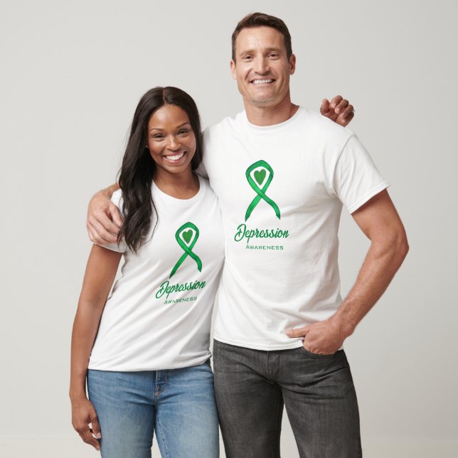 Camiseta Personalizada com Laço de Conscientização (Unissex)