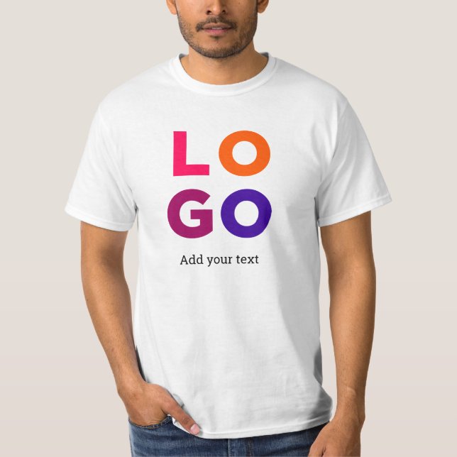 Camiseta Personalizada com Logotipo e Texto (Frente)