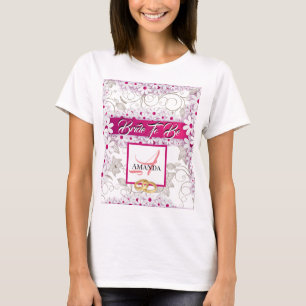 Camiseta Personalizada Com Monograma Para Noiva