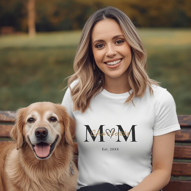 Camiseta Personalizada com Nome da Mãe e Ano de Fu (Criador carregado)