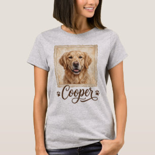 Camiseta Personalizada com Nome de Cachorro Retrie