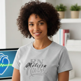 Camiseta Personalizada com Nome de Enfermeira para