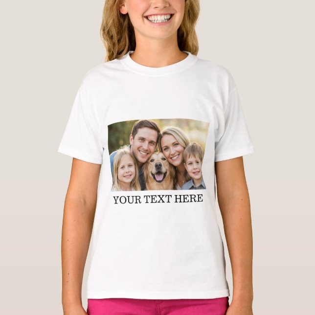 Camiseta Personalizada com Nome e Foto (Frente)
