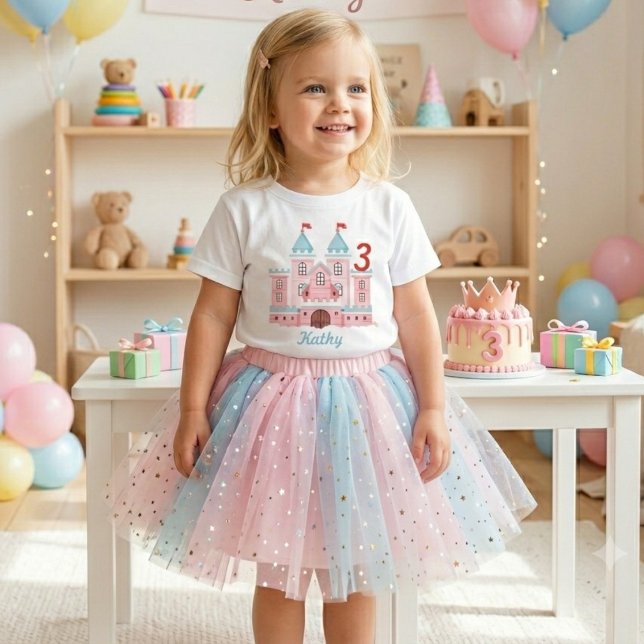 Camiseta Personalizada com Nome e Idade do Toddler (Criador carregado)
