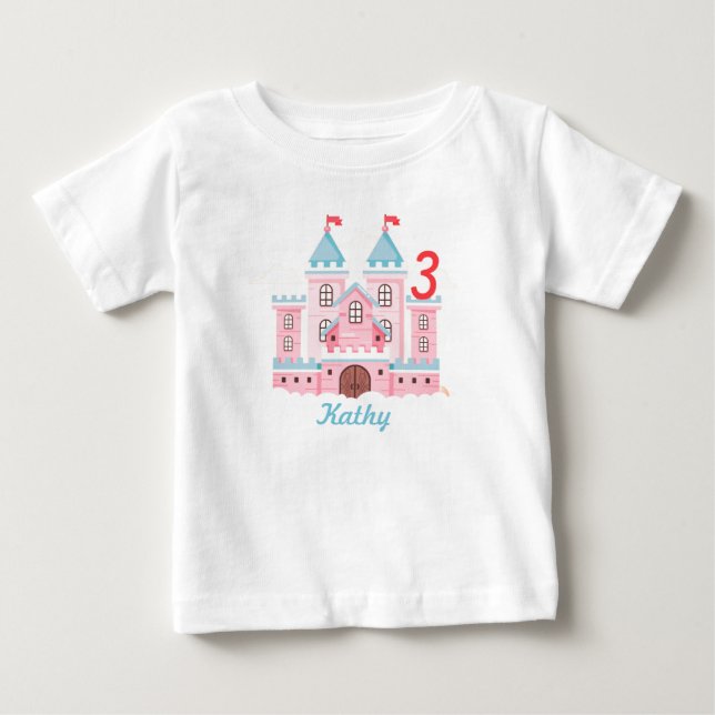 Camiseta Personalizada com Nome e Idade do Toddler (Frente)