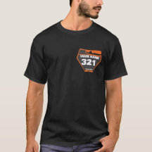 Camiseta Personalizada com Nome e Número do Piloto