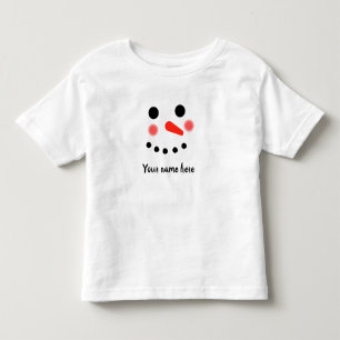 Camiseta Personalizada com Nome e Rosto de Boneco 