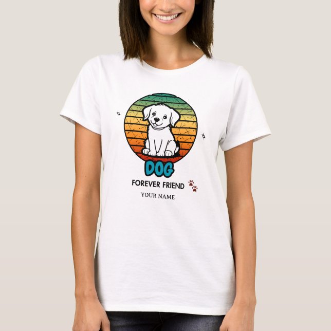 Camiseta Personalizada com Nome e Texto Editáveis  (Frente)