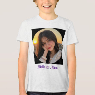 Camiseta Personalizada com Nome e Texto em Foto Cu