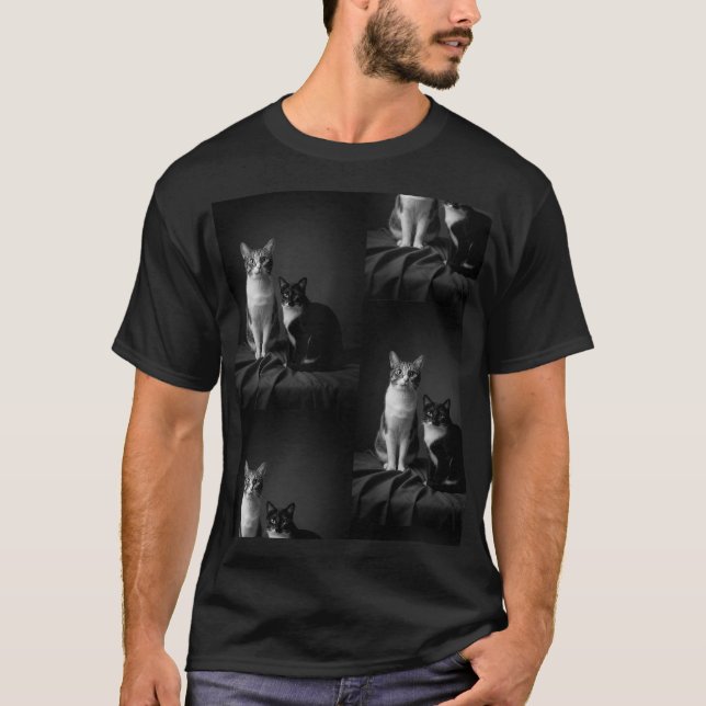 Camiseta Personalizada com Retrato de Pet em 4K (Frente)