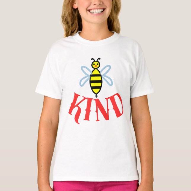 Camiseta Personalizada Custom Bee Kind Presente (Frente)