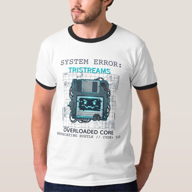 Camiseta Personalizada Cyberpunk Tech Error Tee (Frente)