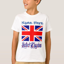 Camiseta Personalizada da Bandeira do Reino Unido