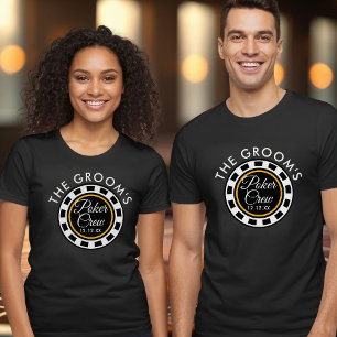 Camiseta Personalizada da Equipe de Poker do Noivo