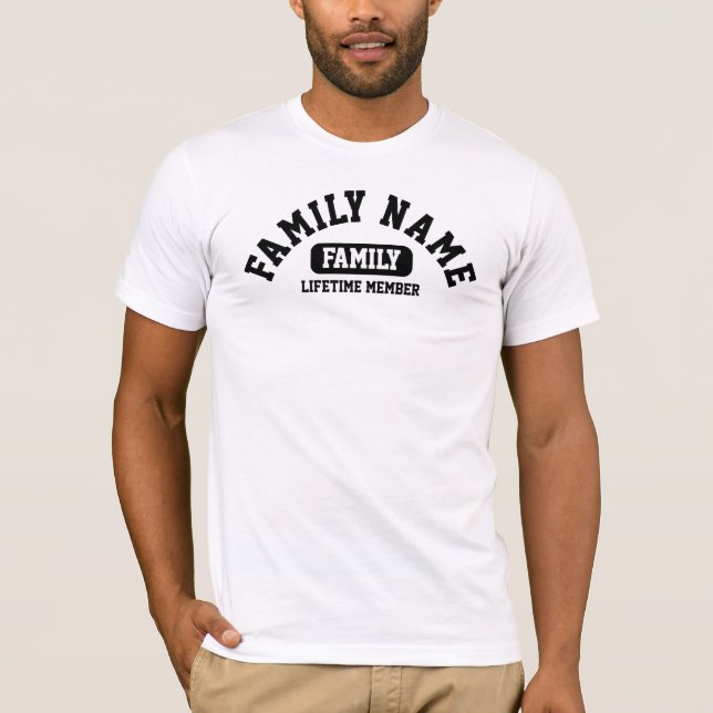 Camiseta Personalizada da Equipe Familiar (Frente)