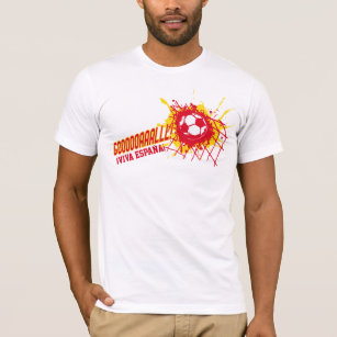 Camiseta personalizada da Espanha de Futebol da! V