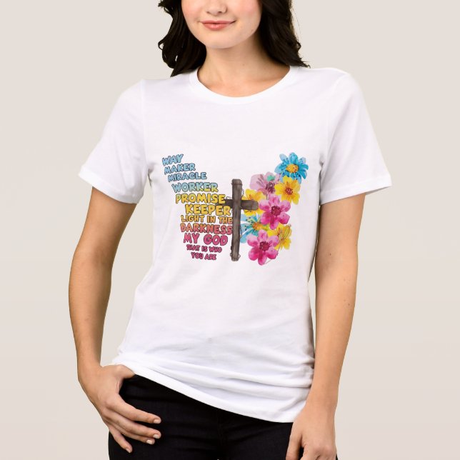 Camiseta Personalizada da Fé Cristã  (Frente)