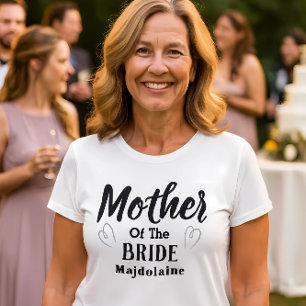 Camiseta personalizada da mãe da noiva