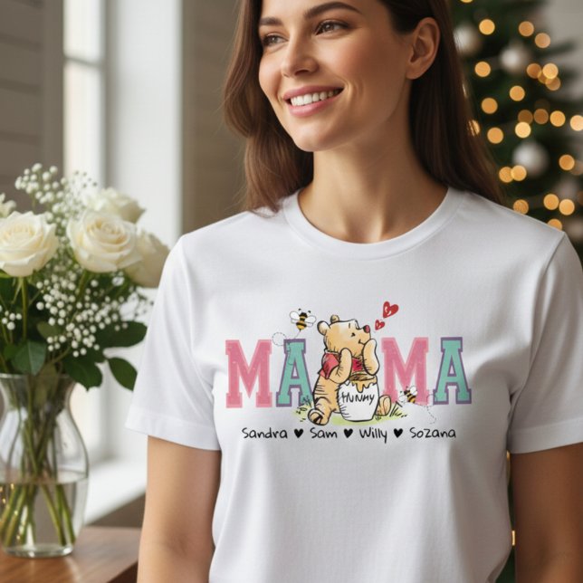 Camiseta Personalizada da Mamãe Urso com Nomes das (Personalized Mama Bear Sweatshirt with Kids Names)