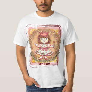 Camiseta personalizada da Princesa Menina