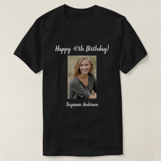 Camiseta personalizada de aniversário de 40 anos