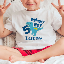 Camiseta Personalizada de Aniversário de 5 Anos do