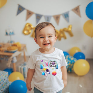 Camiseta Personalizada de Aniversário de Astronaut