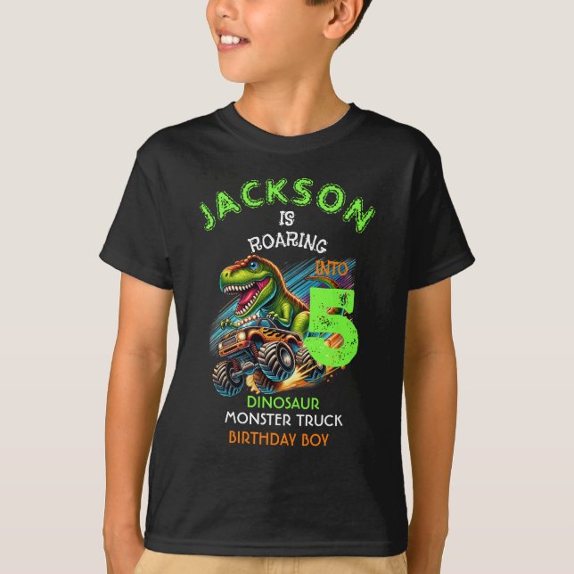 Camiseta Personalizada de Aniversário de Menino co (Frente)