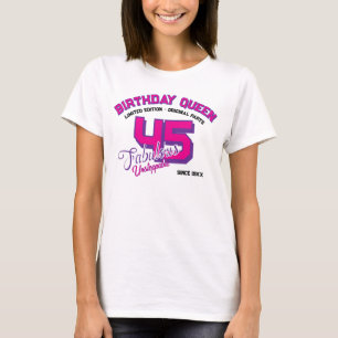 Camiseta Personalizada de Aniversário Varsity Idad
