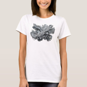 Camiseta Personalizada de Arte Abstrata Cinza Clás