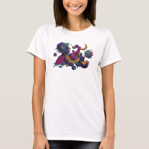 Camiseta Personalizada de Arte Abstrata da Marinha