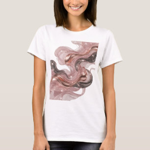Camiseta Personalizada de ARTE ABSTRATA Prateada D