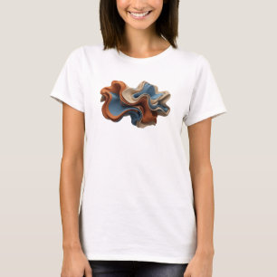 Camiseta Personalizada de ARTE ABSTRATA Rosa na Mo