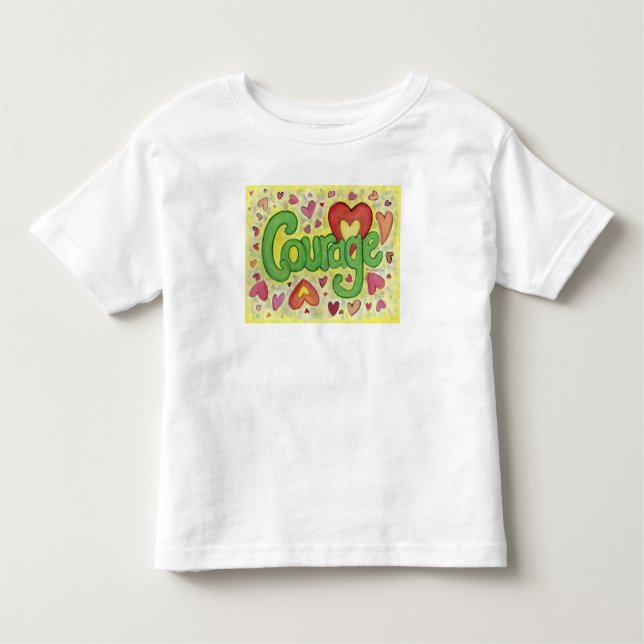 Camiseta Personalizada De Arte Coração Da Coragem (Frente)