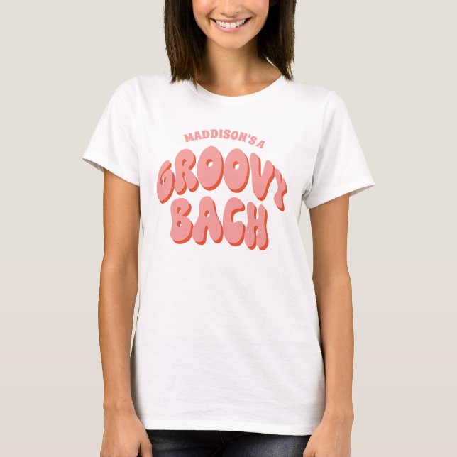 Camiseta Personalizada de Bach Retro Bachelorette  (Frente)