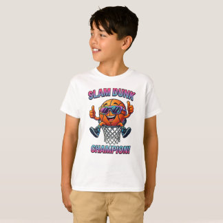 Camiseta Personalizada de Basquete para Crianças -