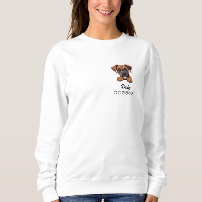 Camiseta Personalizada de Cachorro-Boxer (Frente)