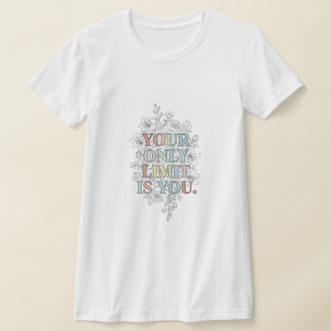 Camiseta Personalizada de Citação Motivacional (Postura )