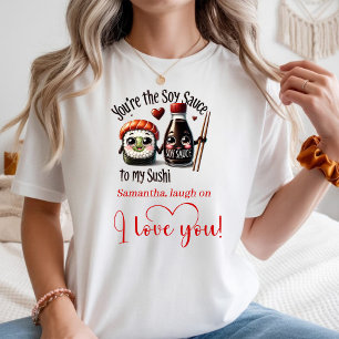 Camiseta Personalizada de Citações de Amor Fofas p