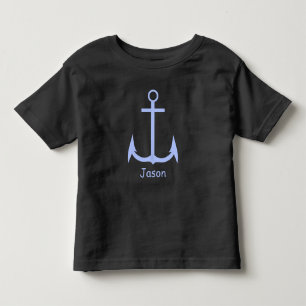 Camiseta personalizada de cor azul para Toddler