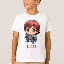 Camiseta Personalizada de Criança Cavaleiro de Qua