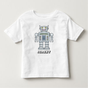 Camiseta personalizada de desenho animado de robô 
