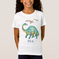 Camiseta personalizada de Dinossauro Brontosaurus