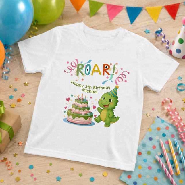 Camiseta Personalizada de Dinossauro para 5º Anive (Criador carregado)