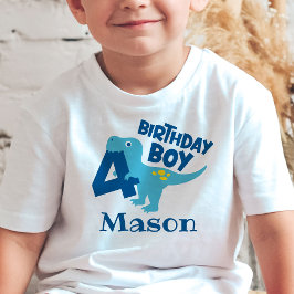 Camiseta Personalizada de Dinossauro para Menino d