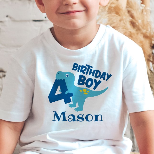 Camiseta Personalizada de Dinossauro para Menino d (Criador carregado)