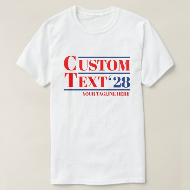 Camiseta Personalizada de Eleição (Qualquer Nome e (Frente do Design)